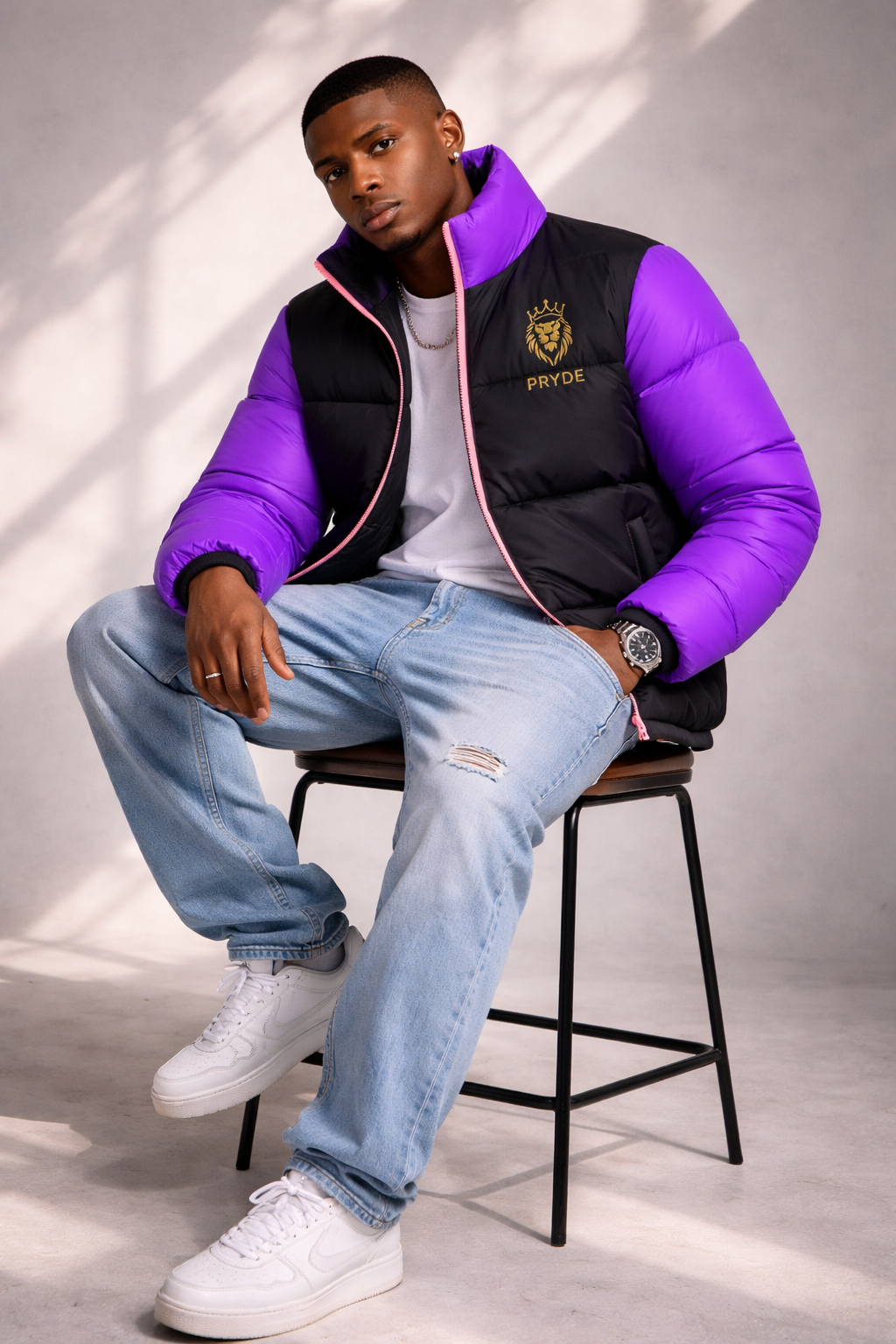 PRYDE Gidi Mens Puffer Jacket
