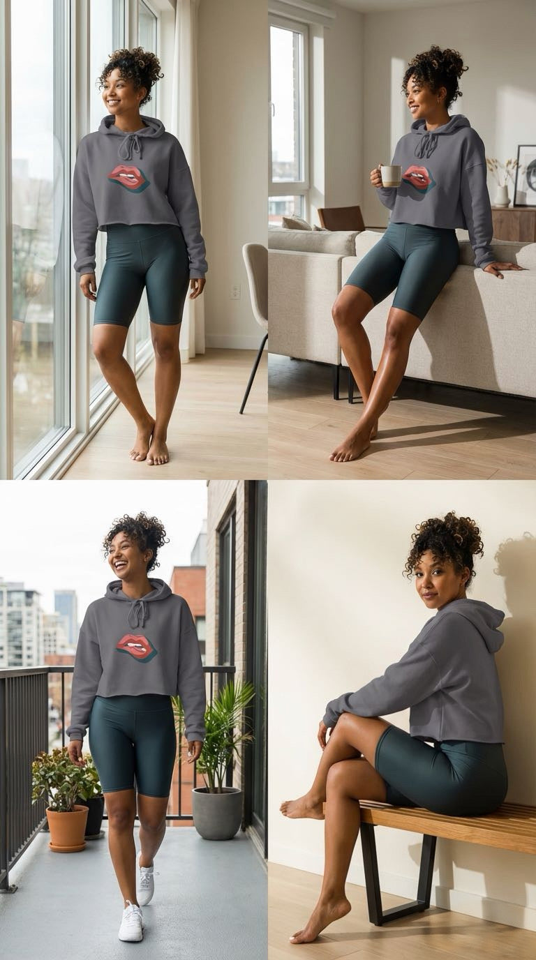 PRYDE  Premium Crop Hoodie - Oversized Streetwear