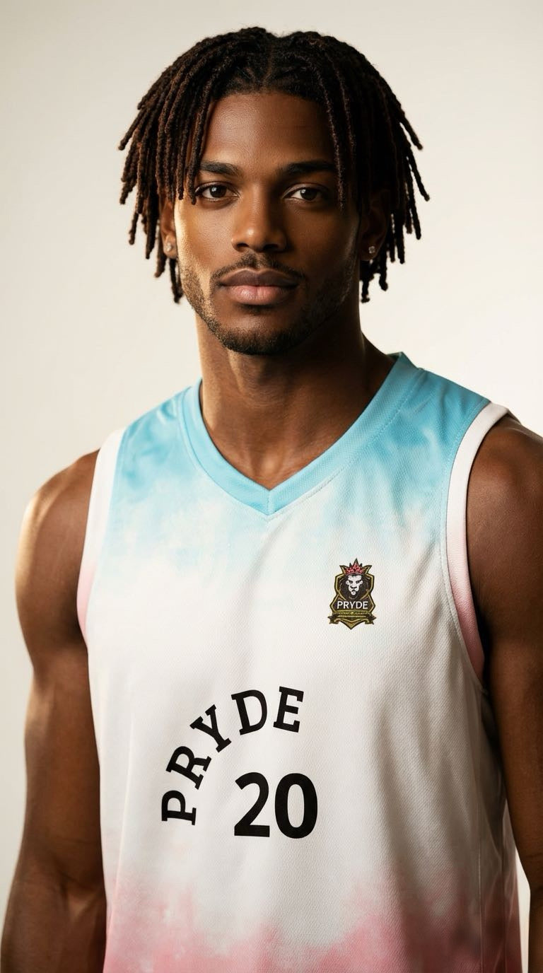 PRYDE Recycled unisex basketball jersey