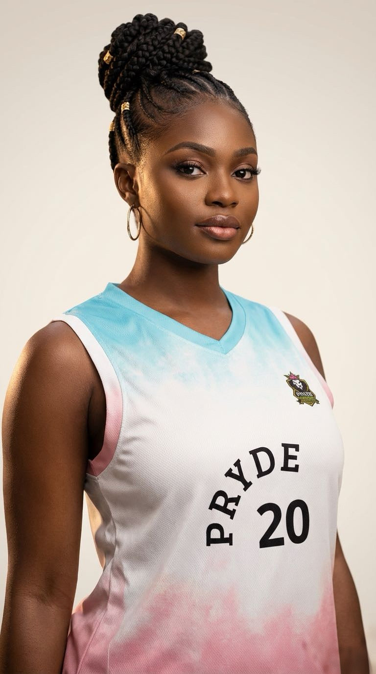 PRYDE Recycled unisex basketball jersey