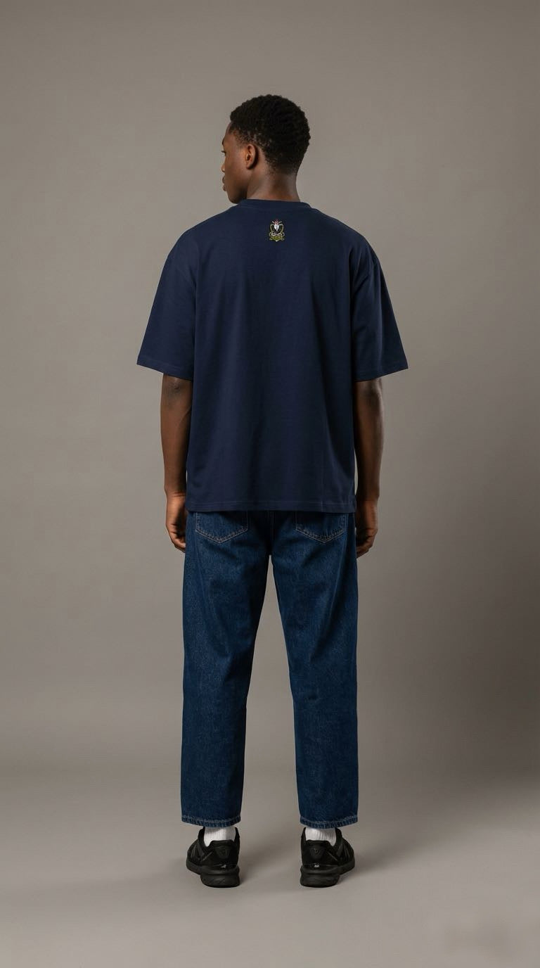 PRYDE Unisex organic oversized high neck t-shirt