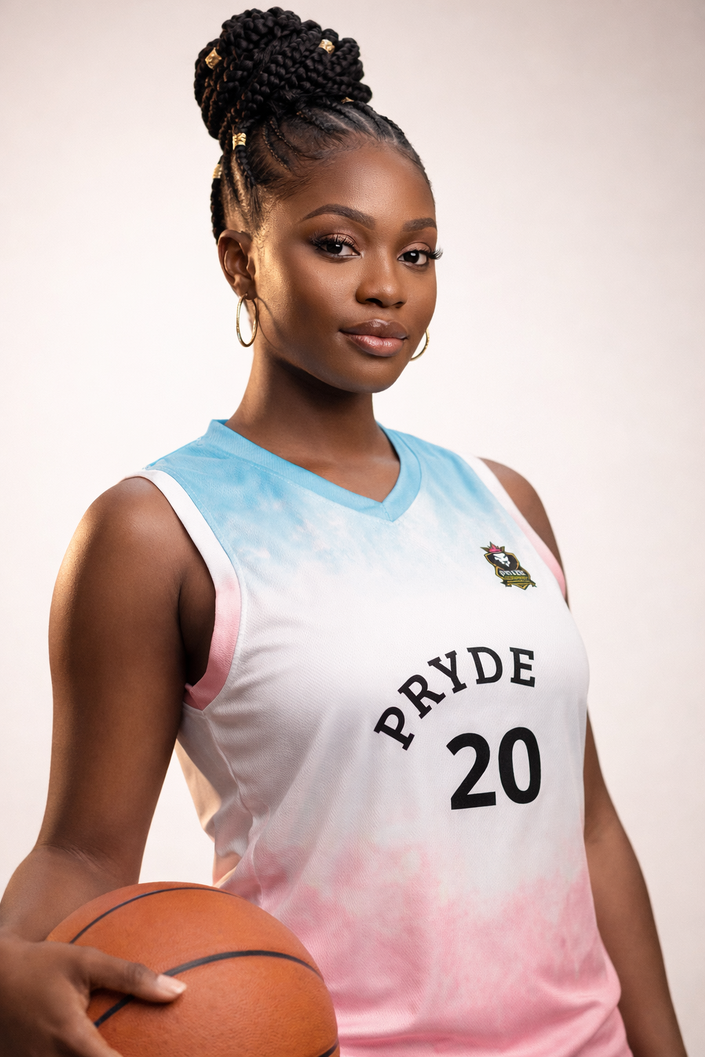 PRYDE Recycled unisex basketball jersey