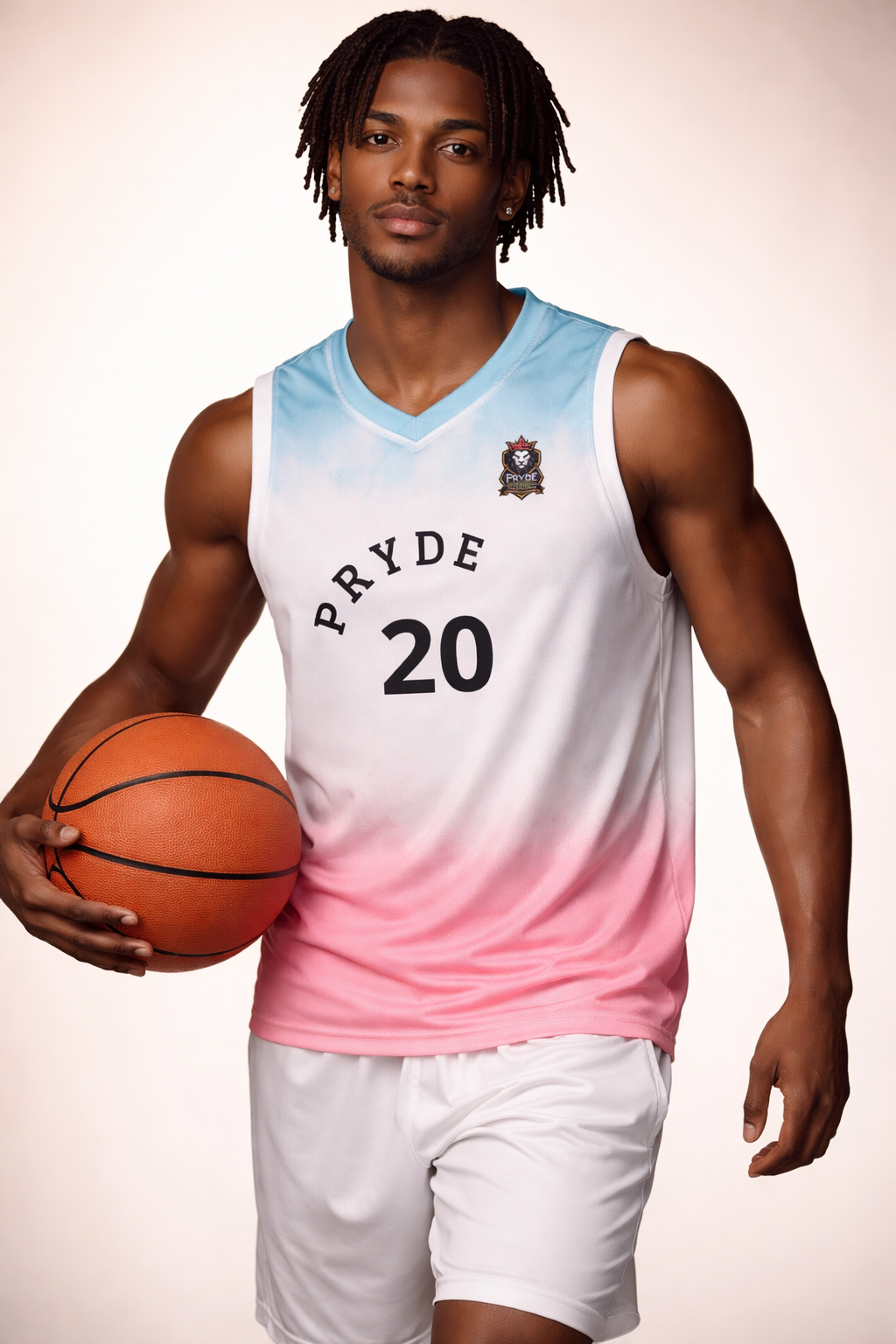 PRYDE Recycled unisex basketball jersey