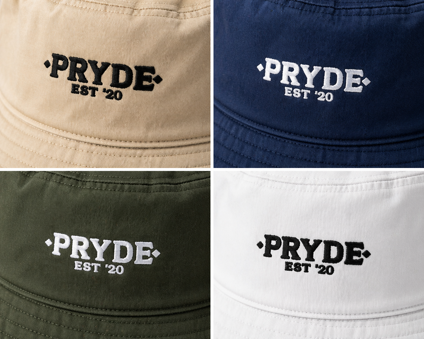 PRYDE Organic Cotton Bucket Hat